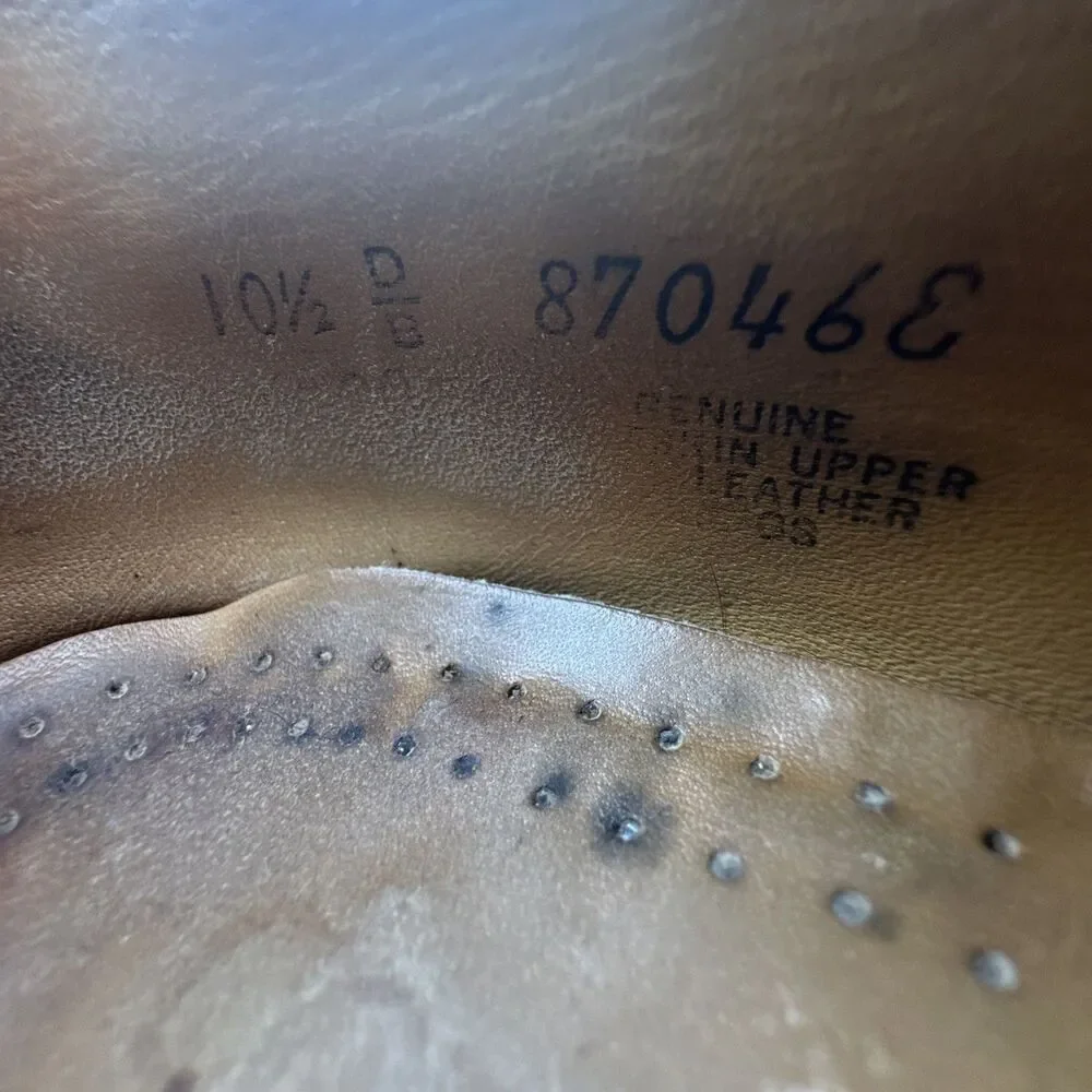 Cole Haan Wingtip Oxford Dress‎ Shoes Mens Size 10.5 D Brown Leather Made in USA